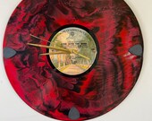 Gone With The Wind, Up-cycled record album wall clock, rock and roll fan, recycled art, recycled clock, music lover gift, unique gift
