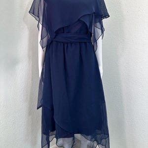 chiffon overlay a line dress Joseph Ribkoff A-Line Dress With Chiffon Overlay Style 261708