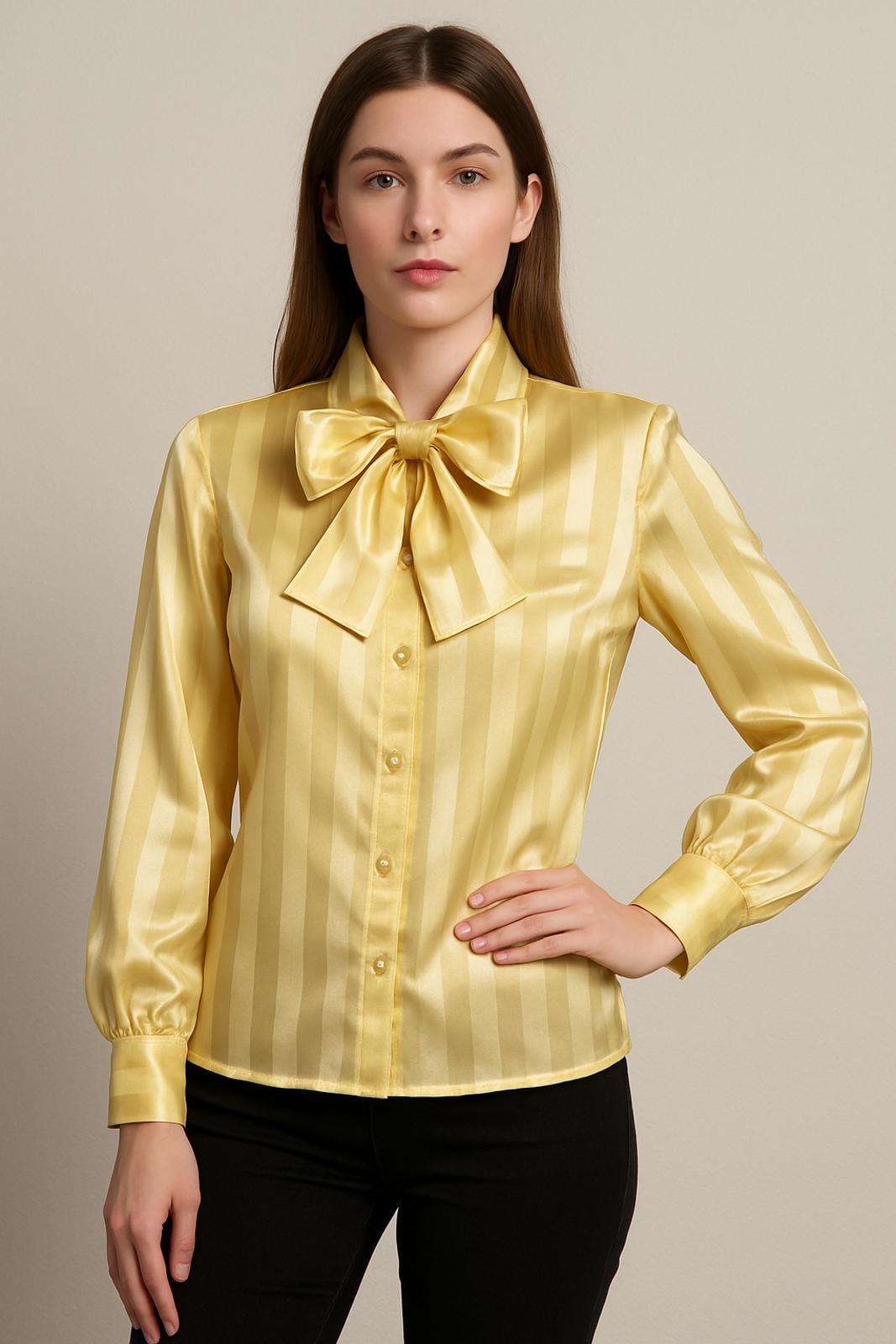 Vintage Satin Blouse - Etsy