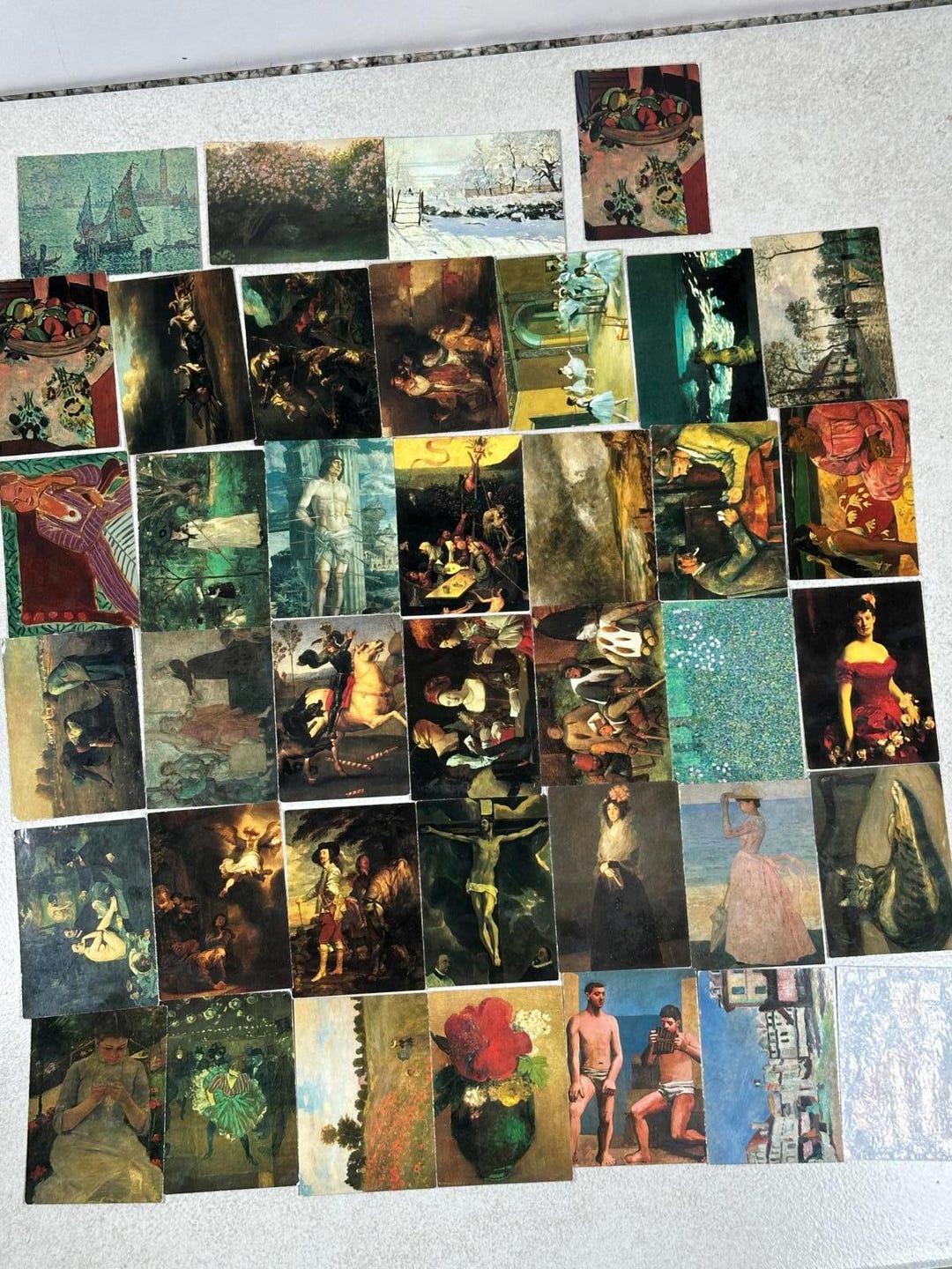 Vtg 1993 Masterpiece Art Collector Cards Lot of 39 Famous Paintings ...