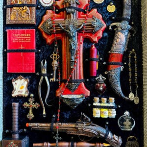Vampire Slayer Kit Poster, French Gothic 16” x 20”, Print, Goth Decor