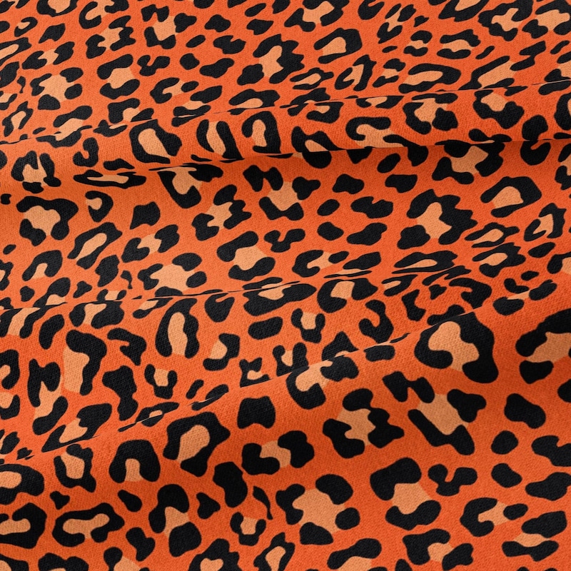 Orange Print Fabric - Etsy