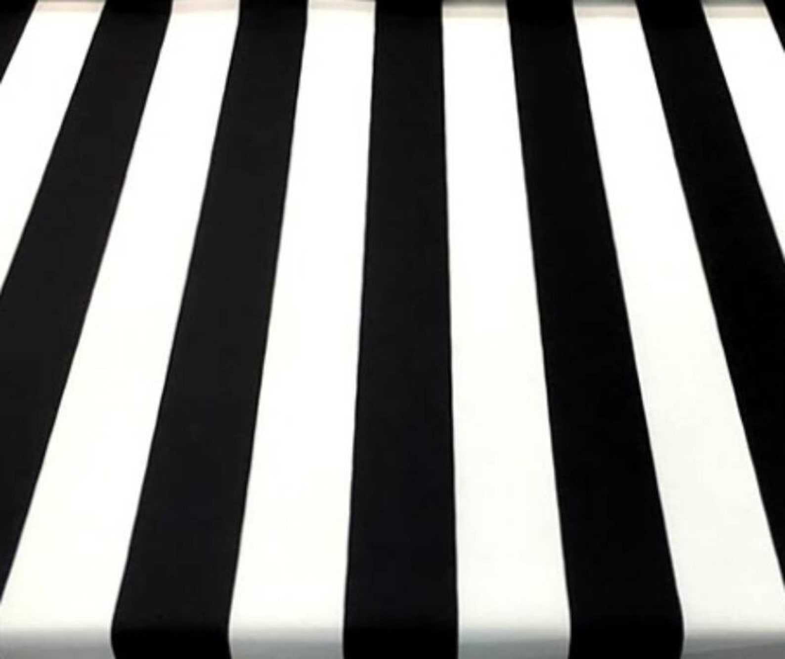Black and White Striped Upholstery Fabric Wide Striped Fabric Etsy