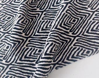 Zebra Stripes Chenille Velvet Upholstery Fabric: Black & White Geometric Pattern