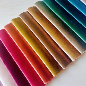 31 Colors Shiny Velvet Upholstery Fabric by The Yard, Silky Solid Velvet Fabric for Curtain Chair Pillow Couch DIY, Pet- friendly Material