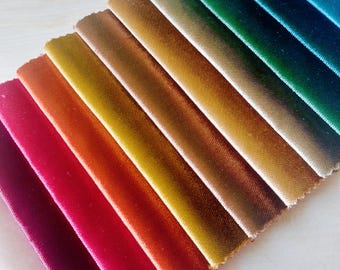 Shiny Velvet Upholstery Fabric: Silky Solid Colors, Pet-Friendly Material