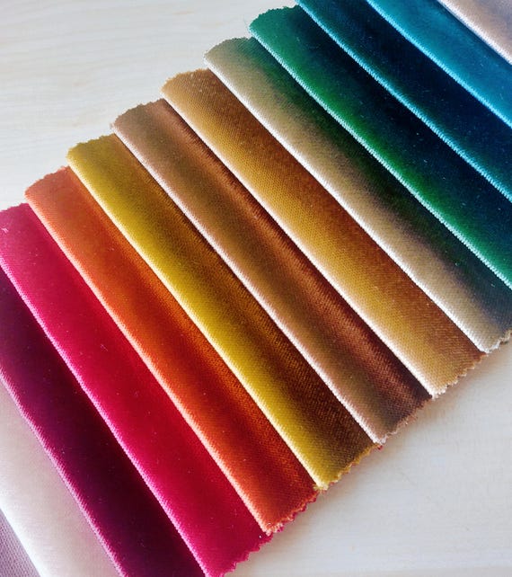Shiny Velvet Upholstery Fabric: Silky Solid Colors, Pet-Friendly Material