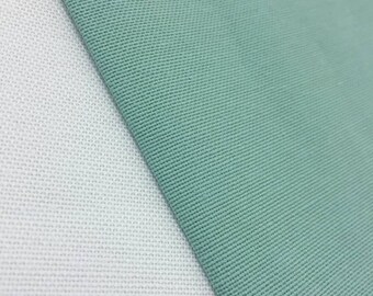 Mint Green Cotton Canvas Fabric, Water Repellent Upholstery Fabric, 70" Wide