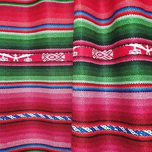 Boho Tribal Upholstery Fabric by The Yard, Aztec Southwestern Kilim Print Fabric, Striped Navajo Nomadic Fabric for Chair Couch Curtain Bag