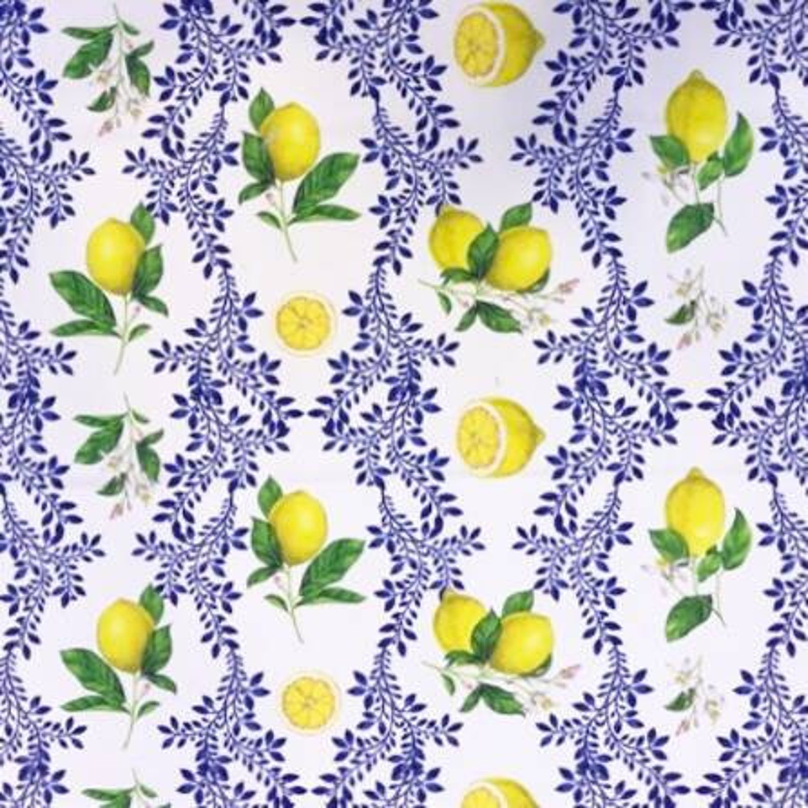 Lemon Fabric for Kitchen Decor Upholstery Drapery Fabric Etsy