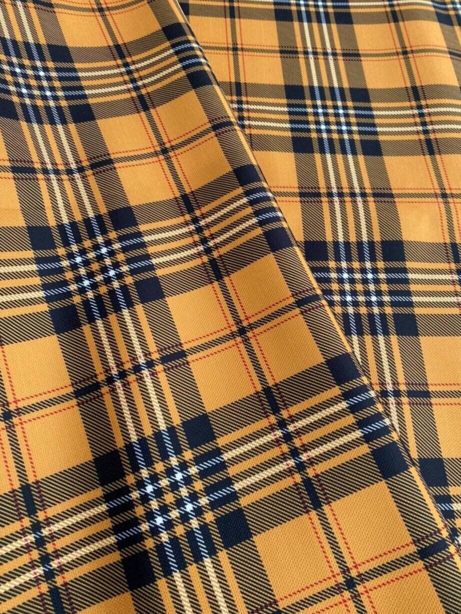 Plaid Canvas Fabric: Durable Style for Modern Textiles