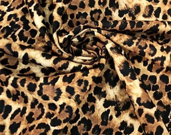 Leopard Print Upholstery Fabric, Cheetah Home Decor, Microfiber PES, By The Yard
