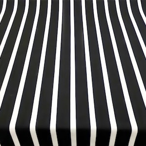5 x 2 cm Black and White Striped Upholstery Fabric by The Yard, Modern Home Decor Fabric, Geometric Fabric for Curtain Chair Sofa Ottoman