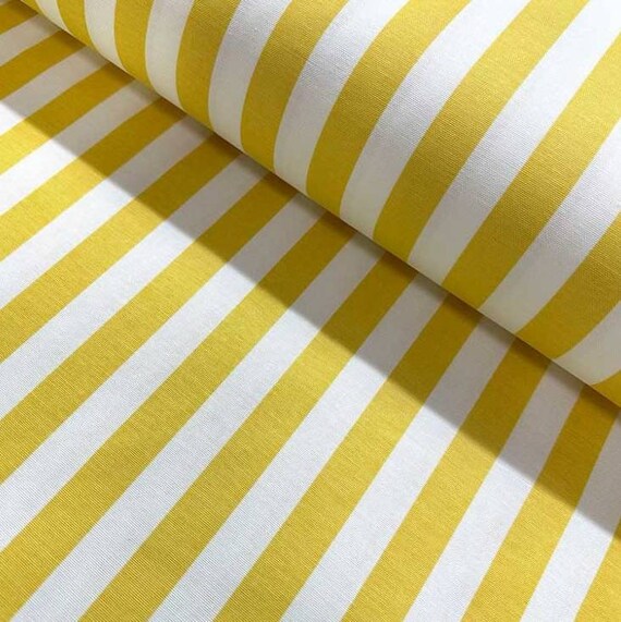 Tessuto Jacquard Kt KILOtela Per Tappezzeria - 100x280 Cm, Geometrico Righe Verticali, Senape/nero/beige, 360 Gr/m², Made In Spain