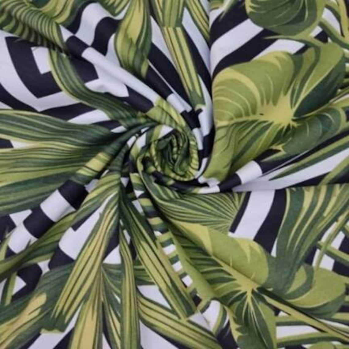 Palm Leaves Upholstery Fabric Tropical Fabric by the Yard Etsy UK