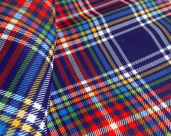 Tartan Plaid Upholstery Fabric, Digital Print, Home Decor By The Yard