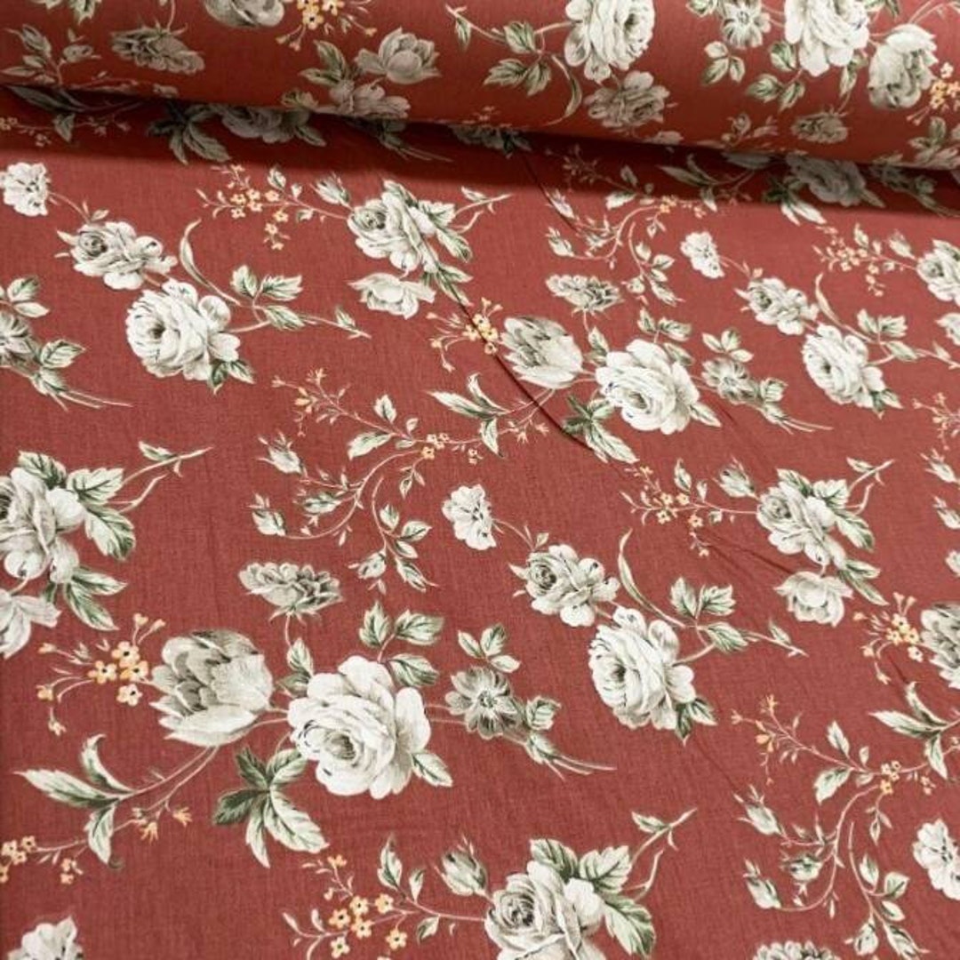 ※専用ページになります※イギリスビンテージ/アンティーク　ローズ柄ファブリック Cath Kidston キャスキッドソン 生地 コットンファブリック
