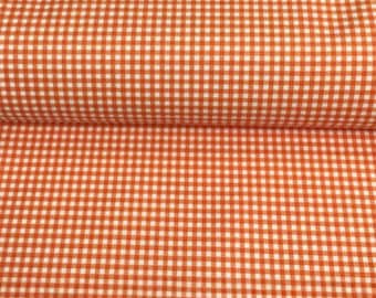 Gingham Cotton Canvas Fabric, Small Check, Upholstery Material By The Yard
