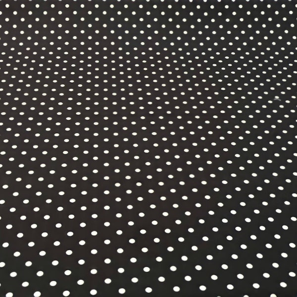 Black and White Polka Dot Fabric, Upholstery Fabric by The Yard, Dotted Fabric for Chair Sofa Curtain Pillow, Small Polkadot Print Fabric