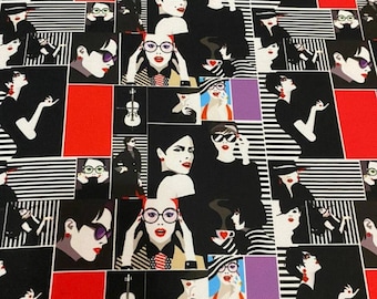Pop Art Women Upholstery Fabric, Fashion Material