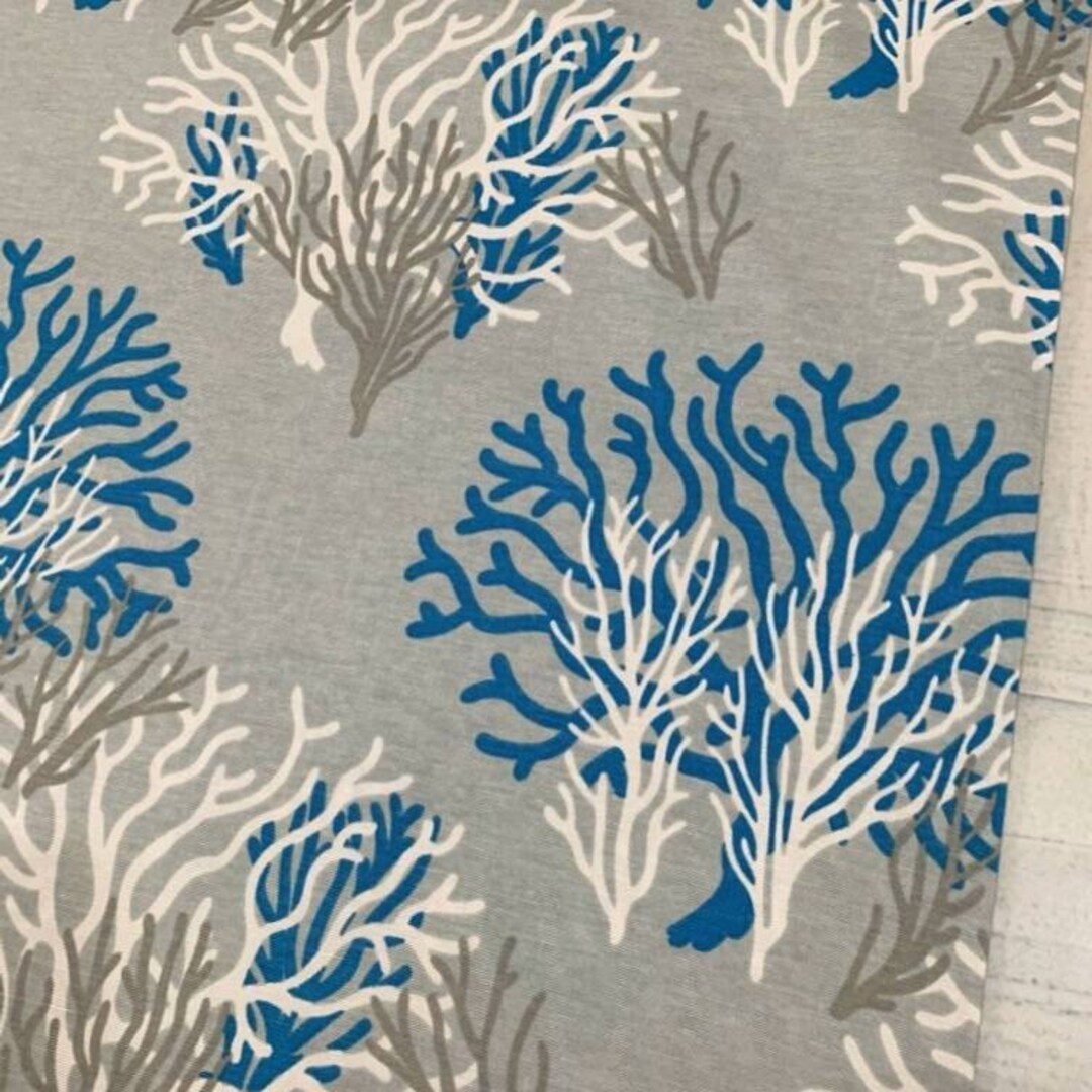 4 Colors Marine Coral Reef Upholstery Fabric, Coastal Fabric by Yard