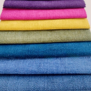 11 Colors Chenille Fabric, Woven Solid Upholstery Fabric by The Yard, Water Repellent Fabric for Furniture Chair Couch Pillow