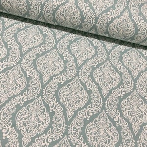 6 Color Damask Upholstery Fabric By The Yard, Cotton Canvas Fabric for Chairs Sofas Curtains, Baroque Fabric