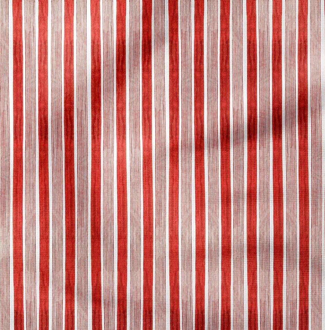 Blue and White Striped Upholstery Fabric by Yard Vintage Look Etsy