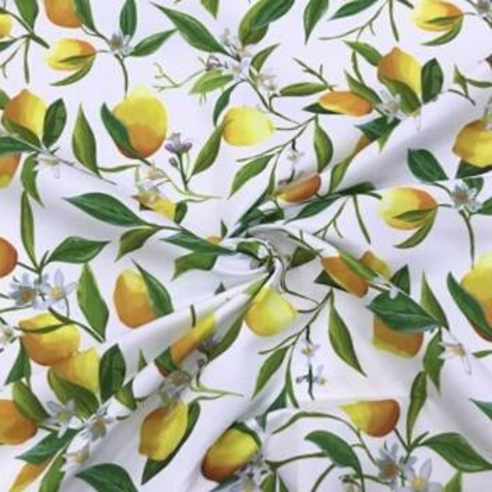 Lemon Fabric by The Yard Upholstery Fabric Kitchen Fabric Etsy