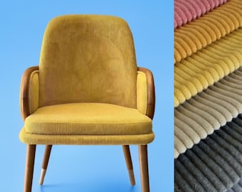 Heko Panels Mona Tissus Au Metre Pour Couture Ameublement Fauteuil Meubles Canapés Chaises Coussins 10 M X 1,43 M Brun Moka