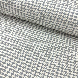 100% Cotton Houndstooth 94" Extra Wide Poplin Fabric for Apparel Quilting Shirting Bedding Sets