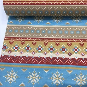 Aztec Upholstery Fabric, Bohemian Boho Fabric by Yard, Rug Pattern Kilim Fabric for Chair Curtain Pillow, Tribal Ethnic Fabric