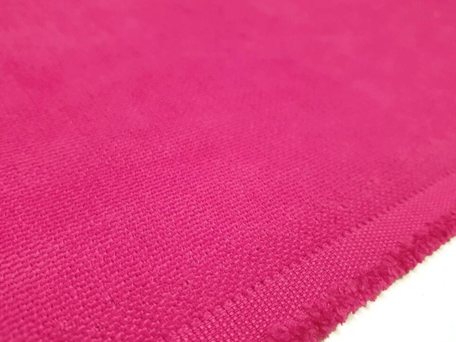 Solid Hot Pink Fabric by the Yard Upholstery Fabric for Chair Etsy
