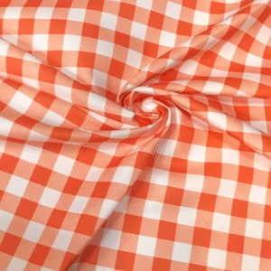 9 Colors Gingham Upholstery Fabric by The Yard, 0.78&quot;/2 cm. Squares Check Fabric, Cottage Fabric, Plaid Fabric for Chair Curtain Tablecloth