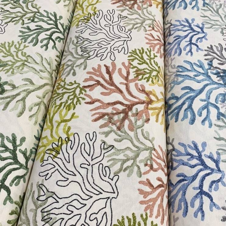 Ocean Marine Coastal Fabric by Yard Coral Reef Upholstery Etsy