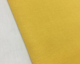 Yellow Cotton Blend Canvas Fabric, Upholstery & DIY, 70" Wide