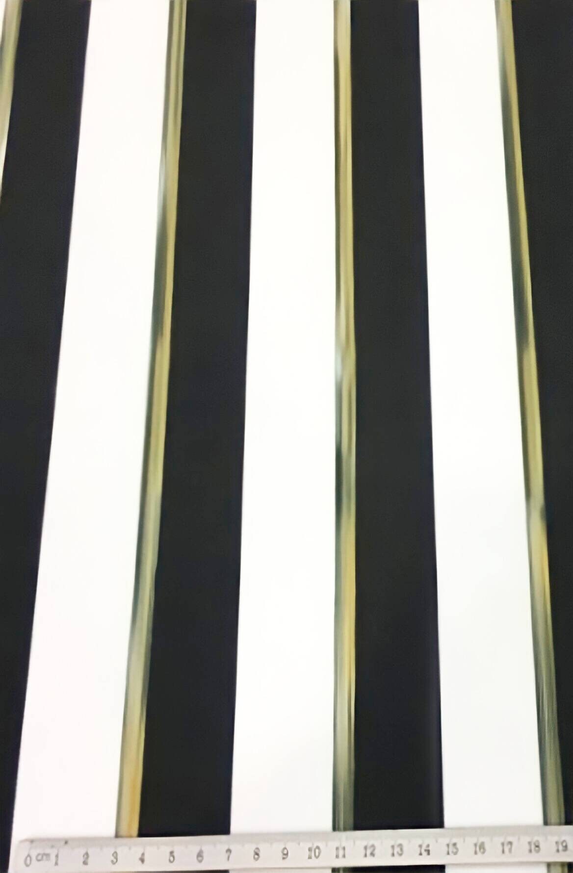Black White Gold Striped Fabric by the Yard Upholstery Fabric Etsy