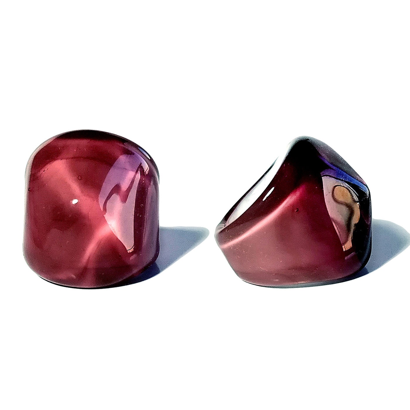 Murano Glass Ring ’Purple Pyramid’ by I Love Murano, Murano Glass Ring, Murano Glass Jewelry, Amethyst Glass Ring, Glass Ring, Bague Verre,