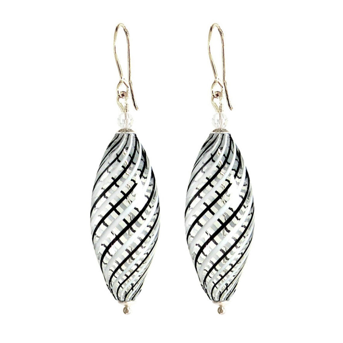 Murano Blown Glass Earrings by I Love Murano summer Dream Etsy