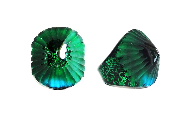 Glass Ring Murano Ring Glass Rings Murano Glass Jewelry Murano Glass Ring by I Love Murano \u2019Emerald Sculpture/' Murano Glass Ring