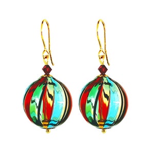 Murano Mundgeblasene Glas Ohrringe von I Love Murano &#39;Festa&#39;, Mundgeblasene Glas Ohrringe, Murano Glas Ohrringe, Murano Glas Schmuck, Murano Glas Schmuck