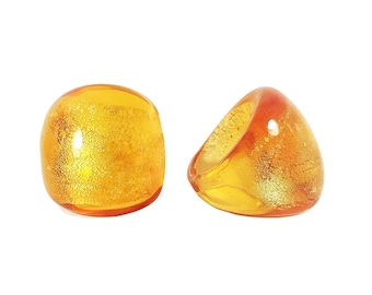 Murano Glass Ring 'Golden Dome' by I Love Murano, Murano Glass Ring, Murano Glass Jewelry, Glass Ring, Glass Rings, Murano Glass