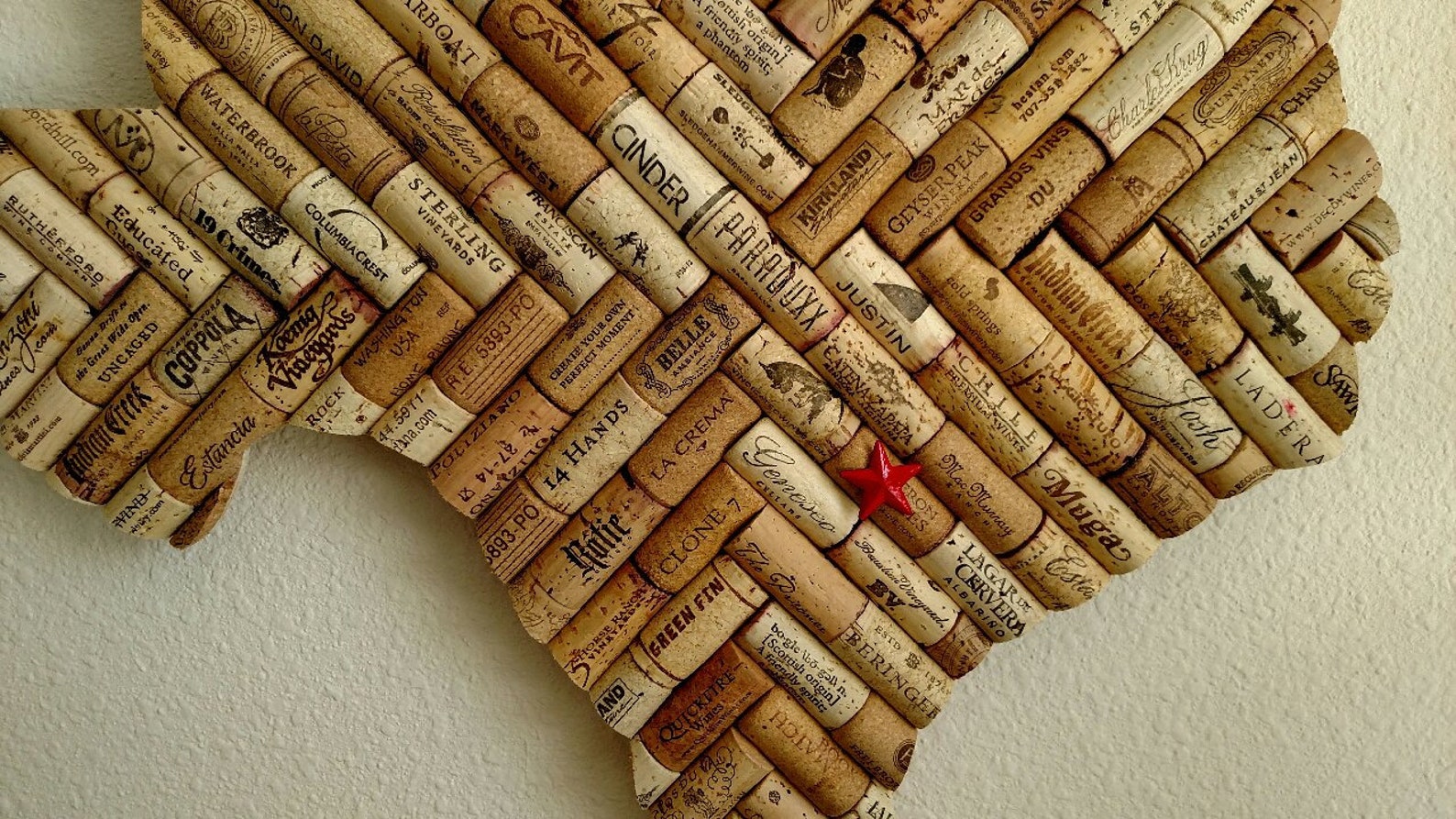 Pennsylvania Wine Cork State Map Clock - Etsy