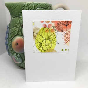 Cartões originais em aquarela abstrata pintados à mão (2), *Frete postal GRATUITO em quaisquer 3 ou mais cartões!** Oferta apenas no Reino Unido