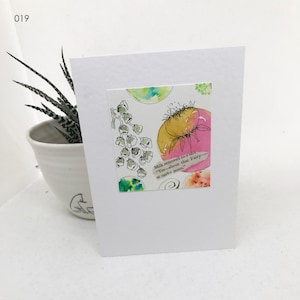 Carte astratte originali ad acquerello dipinte a mano (3), *Post GRATUITO su 3 o più carte!** Offerta solo nel Regno Unito
