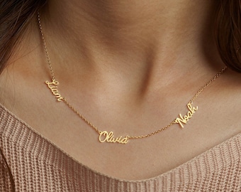 Mothers Gifts, Mom Necklace, Gift For Mother, Mom Necklace With Kids Names, Children Name Necklace For Mom, Necklace For Mom, Birthday Gift
