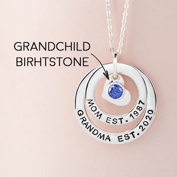 Nana Gifts, Grandma Jewelry, Grandma Est, Grandma To Be Mothers Day Gift, First Time Grandma Necklace, Gift For Grandma, New Grandma Gift