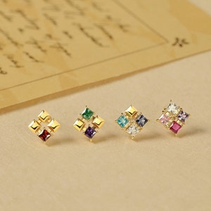 Family Birthstone Jewelry, Birthstone Earrings, Mothers Day Earrings, Gift For Mother, Earrings For Women, Mother Jewelry