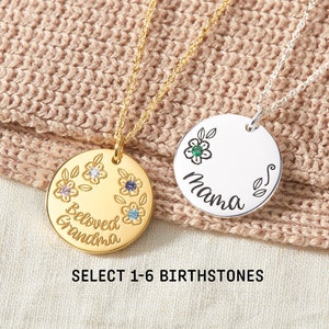 Customized Mothers Jewelry Personalized Necklace for Mom Mom to
