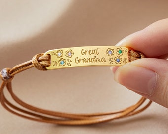 Granny Gift, Grandma Birthstone Jewelry, Mothers Day Bracelet For Grandma, Grandmother Gift, Grandchildren Birthstone Bracelet